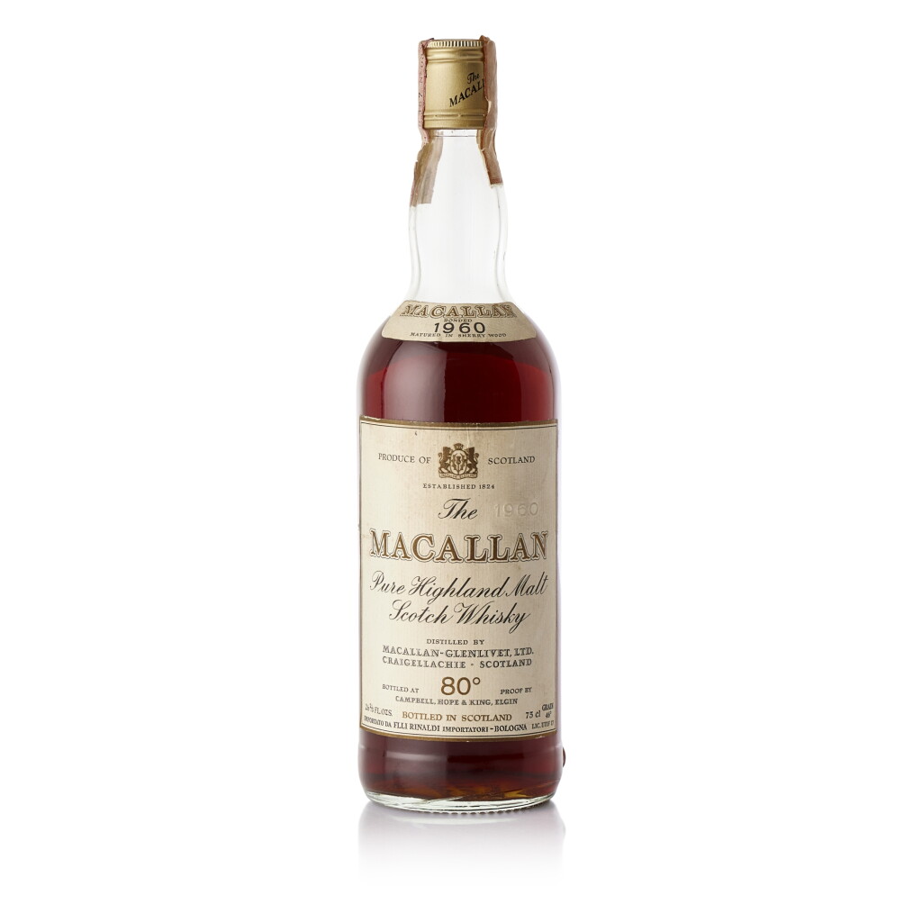 View full screen - View 1 of Lot 2051. The Macallan Campbell Hope & King 80 Proof 1960 (1 BT75).