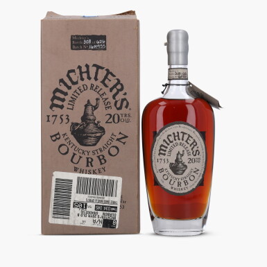 View full screen - View 1 of Lot 2464. Michter's Small Batch Bourbon 20 Year Old 114.2 Proof NV (1 Bottle 75cl).