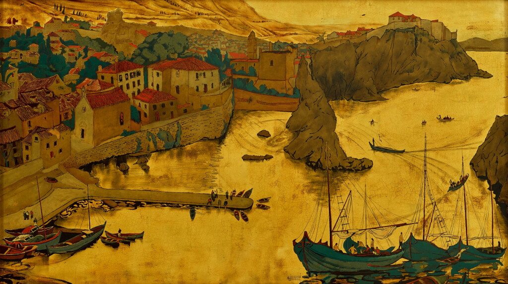 View full screen - View 1 of Lot 162. Alix Aymé 雅麗克絲 · 艾美 | Le port de Sarajevo 薩拉熱窩港口.