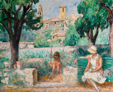 View full screen - View 1 of Lot 401. HENRI LEBASQUE | LE CANNET, LA BALANÇOIRE.