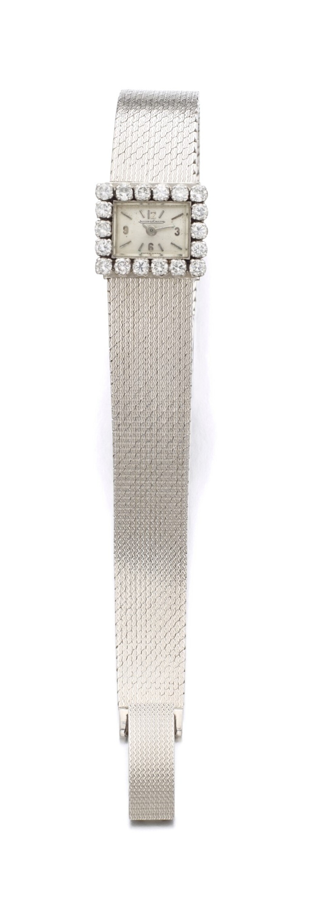 View full screen - View 1 of Lot 25. LADY'S DIAMOND WRISTWATCH | JAEGER-LE COULTRE.