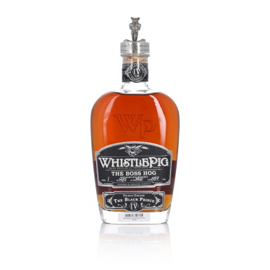 View full screen - View 1 of Lot 392. WhistlePig The Boss Hog 4th Edition "The Black Prince" 14 Year Old 118.7 Proof NV (1 BT 75cl).