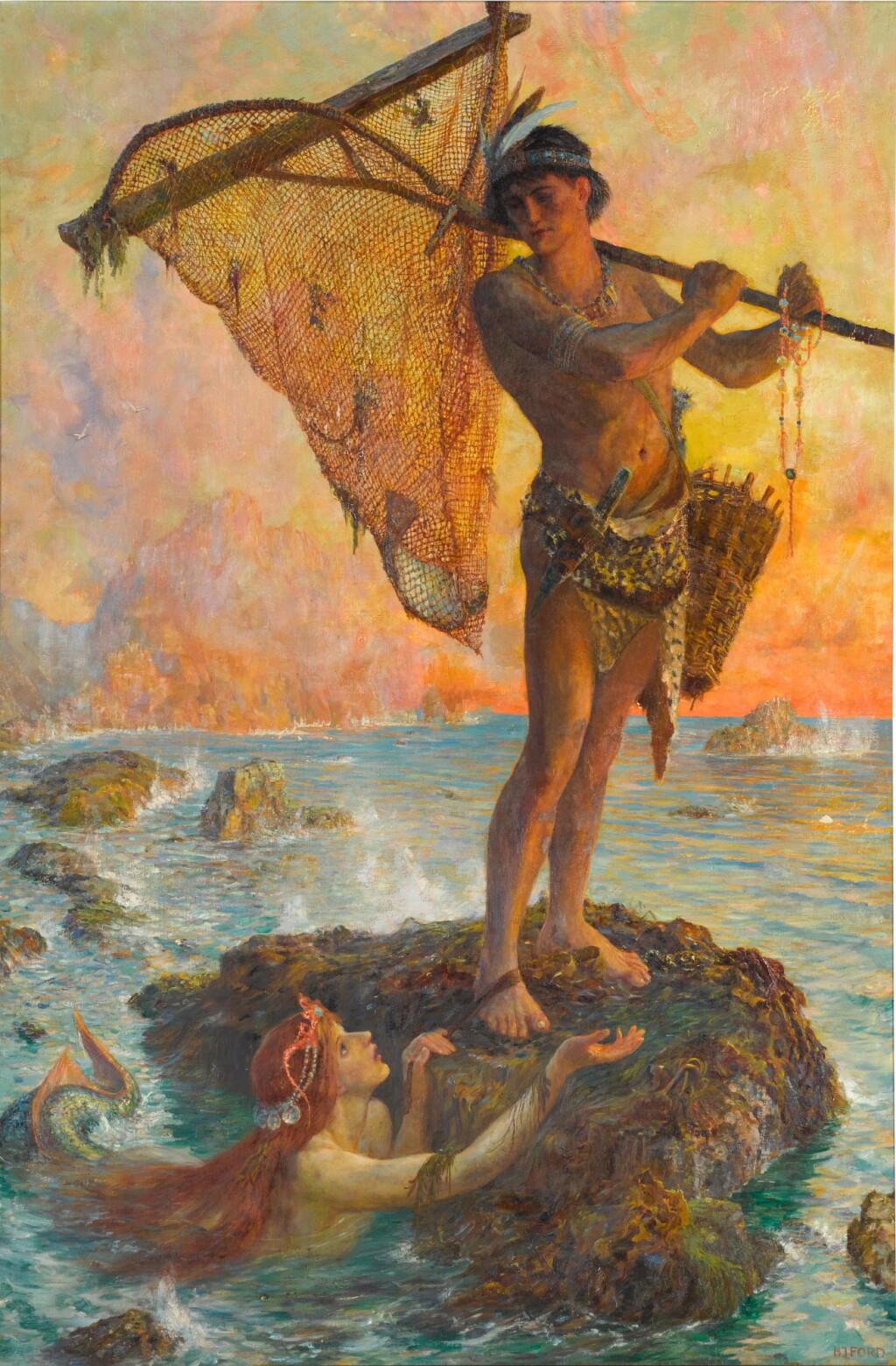 View full screen - View 1 of Lot 24. The Fisherman and the Siren.