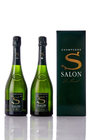 View full screen - View 1 of Lot 7508. Salon Le Mesnil, Blanc de Blancs 2002 (6 BT).