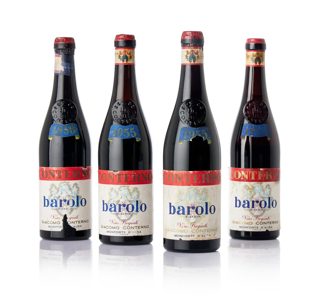 View full screen - View 1 of Lot 3125. Barolo Riserva, Vini Pregiati Giacomo Conterno "Vertical" (4 BT).