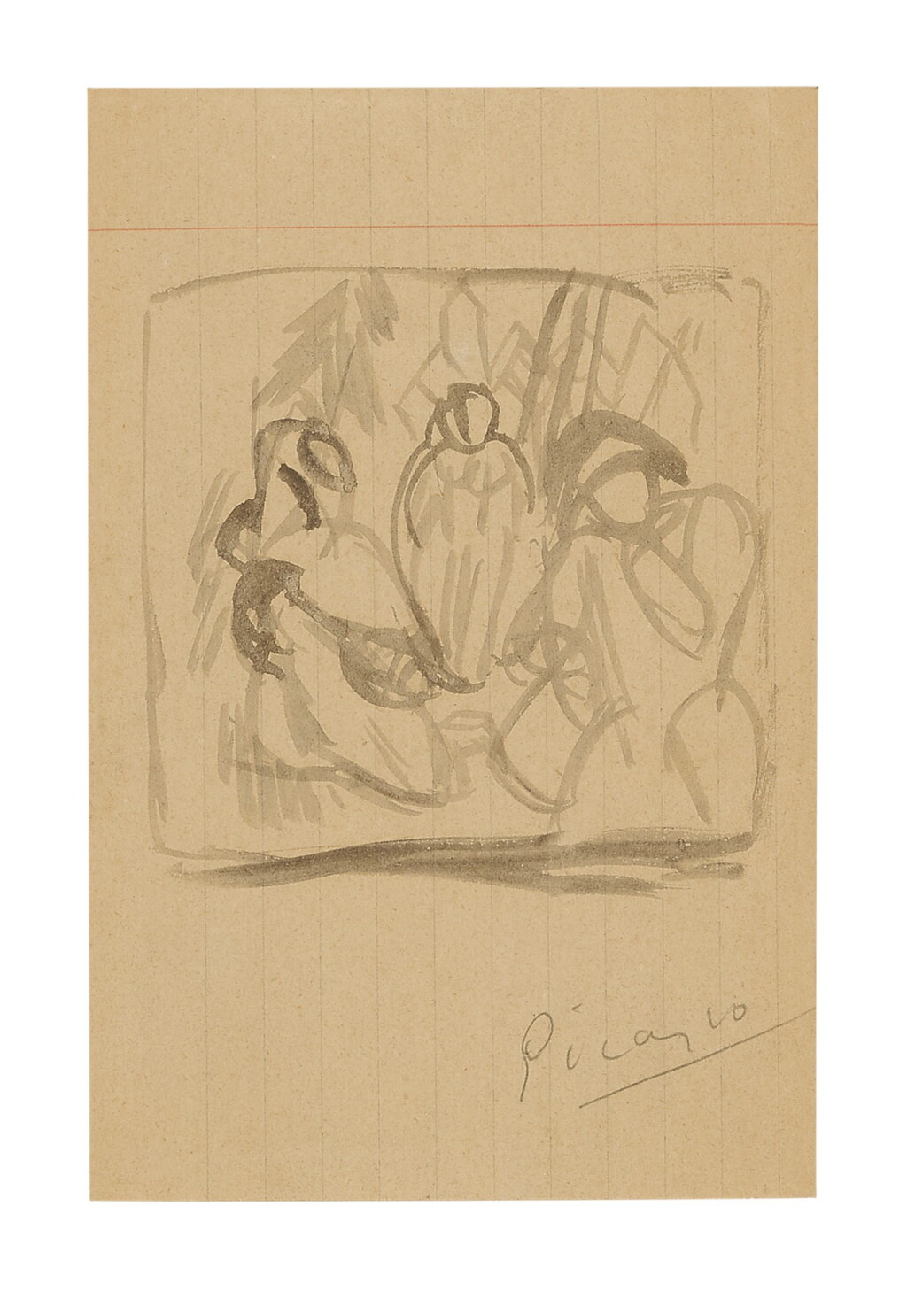 View full screen - View 1 of Lot 3. PABLO PICASSO | SAINT ANTOINE ET ARLEQUIN.
