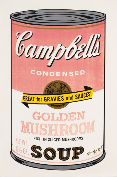 View full screen - View 1 of Lot 828. Golden Mushroom, from Campbell's Soup II (Feldman & Schellmann II.62).