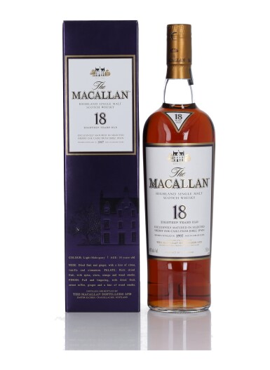 View full screen - View 1 of Lot 16. The Macallan 18 Year Old Sherry Oak 43.0 abv 1997 (1 Bottle 75cl).