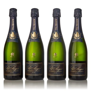 View full screen - View 1 of Lot 593. Pol Roger, Cuvée Sir Winston Churchill 2006 (4 BT).