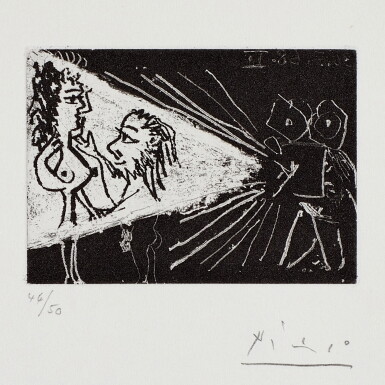 View full screen - View of Tournage: Plan Américain, from Séries 347 (B. 1609; Ba. 1625) .