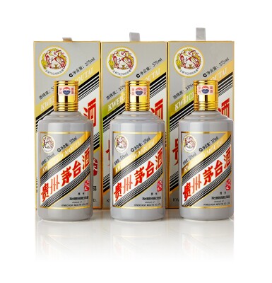 View full screen - View 1 of Lot 5187. 2018年產"飛天牌"貴州茅台酒狗年生肖 Kweichow Moutai Flying Fairy Year of the Dog 2018 (3 BT37).