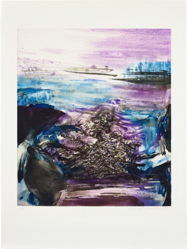 View full screen - View 1 of Lot 845. Zao Wou-Ki 趙無極 | Sans titre 無題.