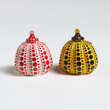 View full screen - View 1 of Lot 126. Yellow Pumpkin & Red Pumpkin.
