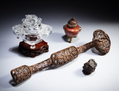 View full screen - View 1 of Lot 15. A group of four scholar’s implements, Late Qing dynasty - Republican period | 清末至民國 文房器一組四件.