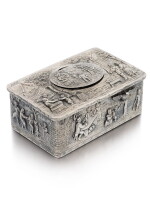 A SILVER SINGING BIRD BOX, KARL GRIESBAUM, CIRCA 1925-30