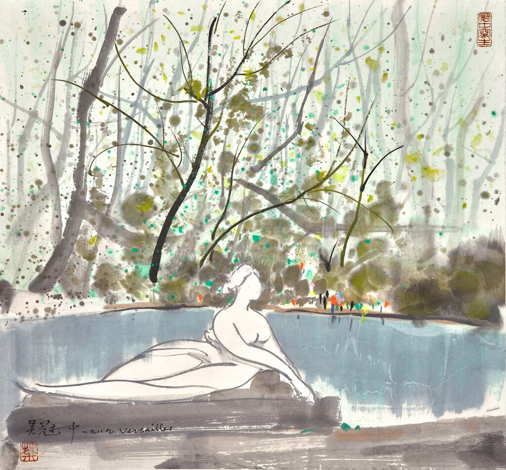 View full screen - View 1 of Lot 3029. 吳冠中 凡爾賽 | Wu Guanzhong, Versailles .