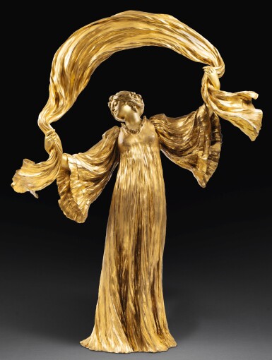 View full screen - View 1 of Lot 35. AGATHON LÉONARD | DANSEUSE À L'ÉCHARPE (DANCER WITH A SHAWL) .
