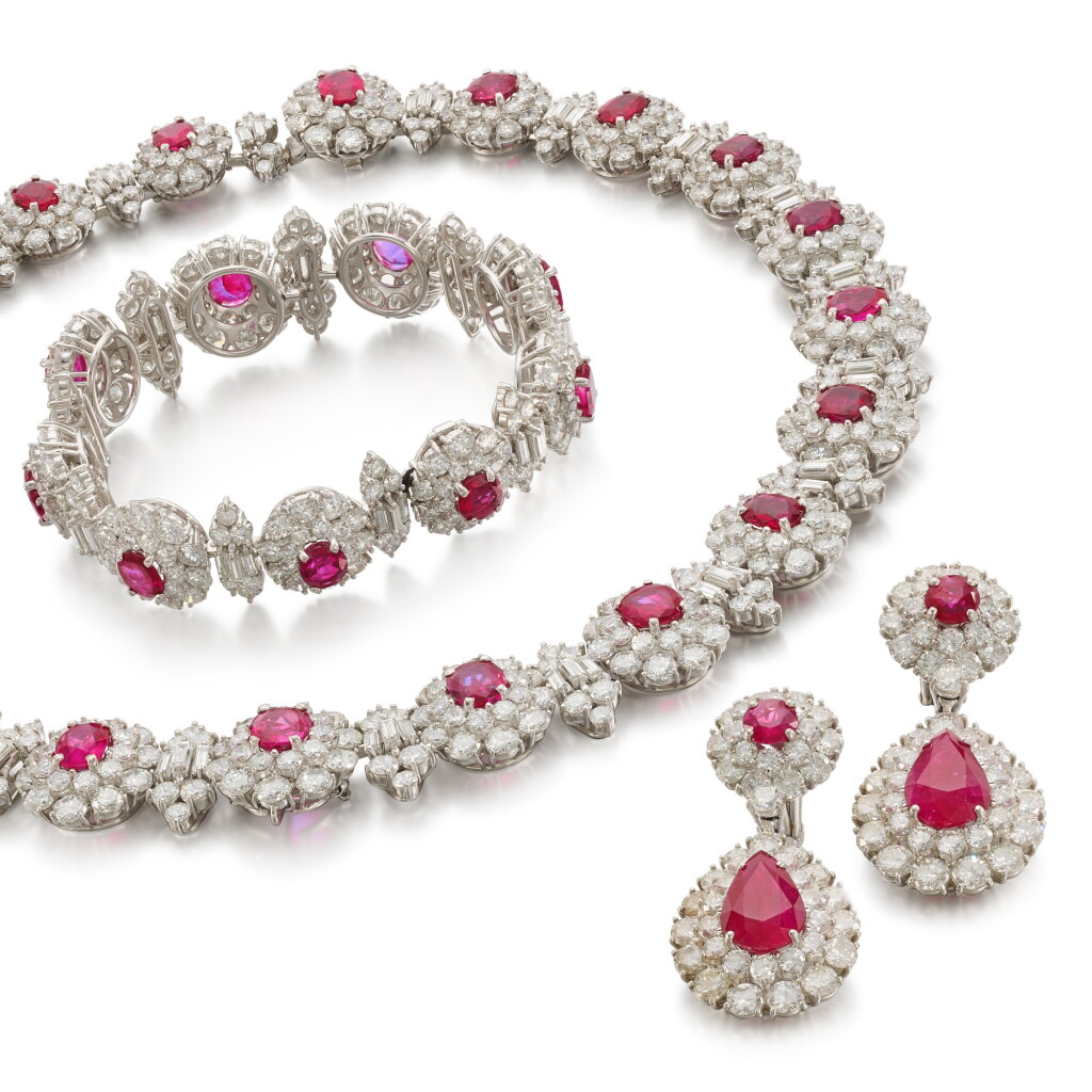 View full screen - View 1 of Lot 120. Ruby and Diamond Suite .