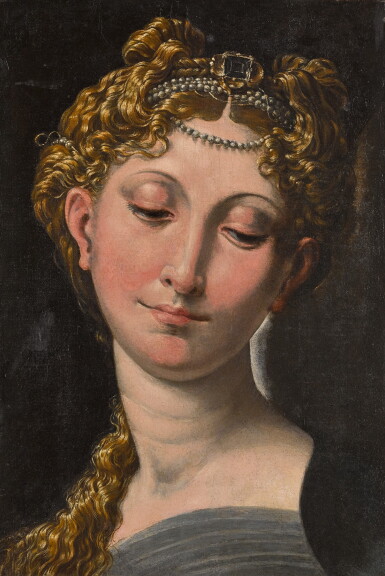 View full screen - View 1 of Lot 9. FOLLOWER OF GIROLAMO FRANCESCO MARIA MAZZOLA, CALLED PARMIGIANINO | THE MADONNA.