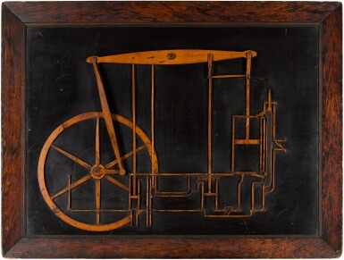 View full screen - View 1 of Lot 28. A two-dimensional model of Watt and Boulton's steam engine, 19th century.