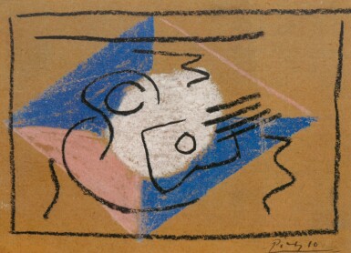 View full screen - View 1 of Lot 440. Nature morte à la guitare.