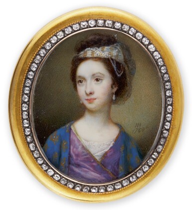 View full screen - View 1 of Lot 158. NATHANIEL HONE, R.A. | Portrait of a lady.