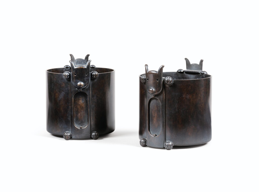 View full screen - View 1 of Lot 10. Pair of Dodger cache-pots, 2016.