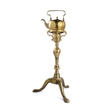 View full screen - View 1 of Lot 316. A Very Rare George II Kettle and Tripod Stand, Circa 1740.