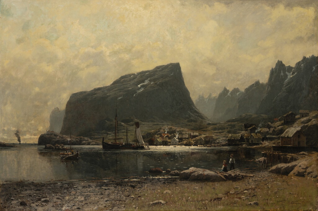 View full screen - View 1 of Lot 44. North Norwegian Coastal landscape.