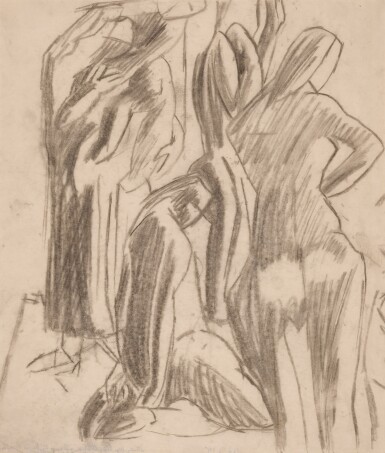 View full screen - View 1 of Lot 140. Study for Bathers.