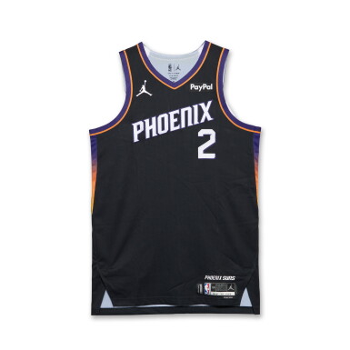 View full screen - View 1 of Lot 37. Nick Richards Phoenix Suns 2025-2026 Emirates NBA Cup Game Worn Statement Edition Jersey .