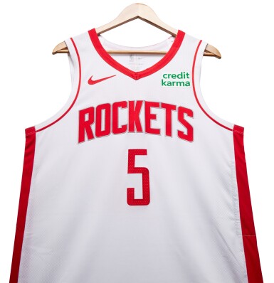 View full screen - View 1 of Lot 183. Fred VanVleet Houston Rockets 2023-2024 Game Worn Association Edition Jersey .