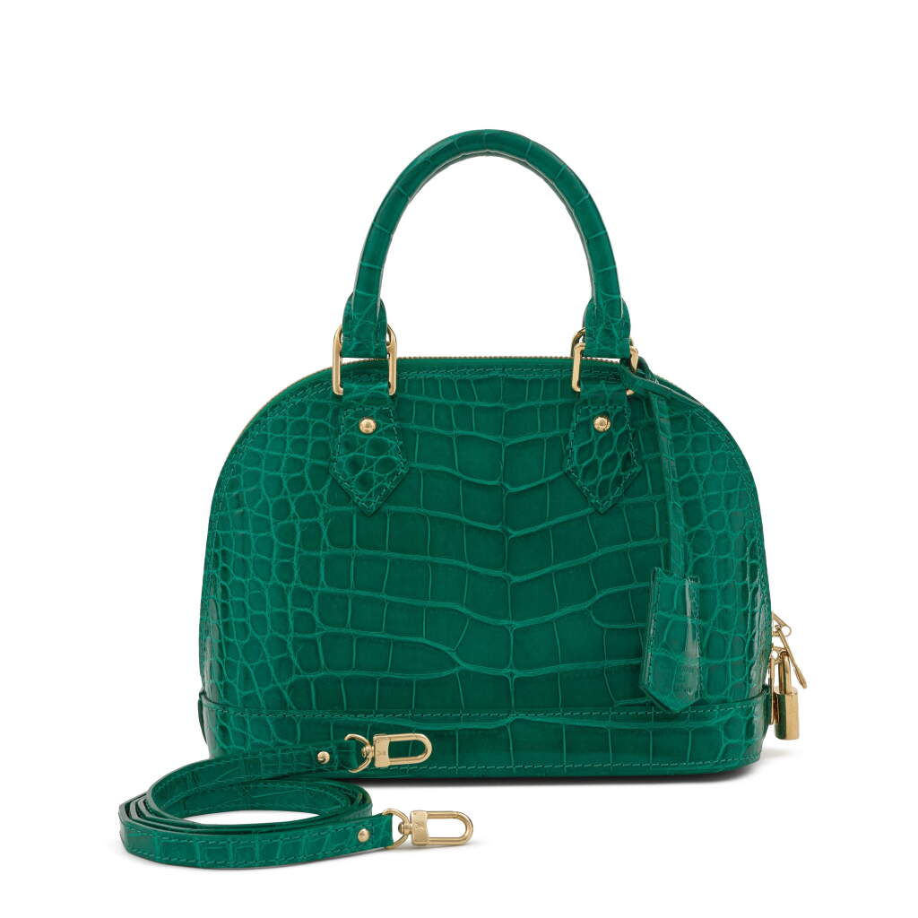 Voir en plein écran - Voir 1 du lot 52. Green Alligator Alma BB Gold Hardware, 2001.