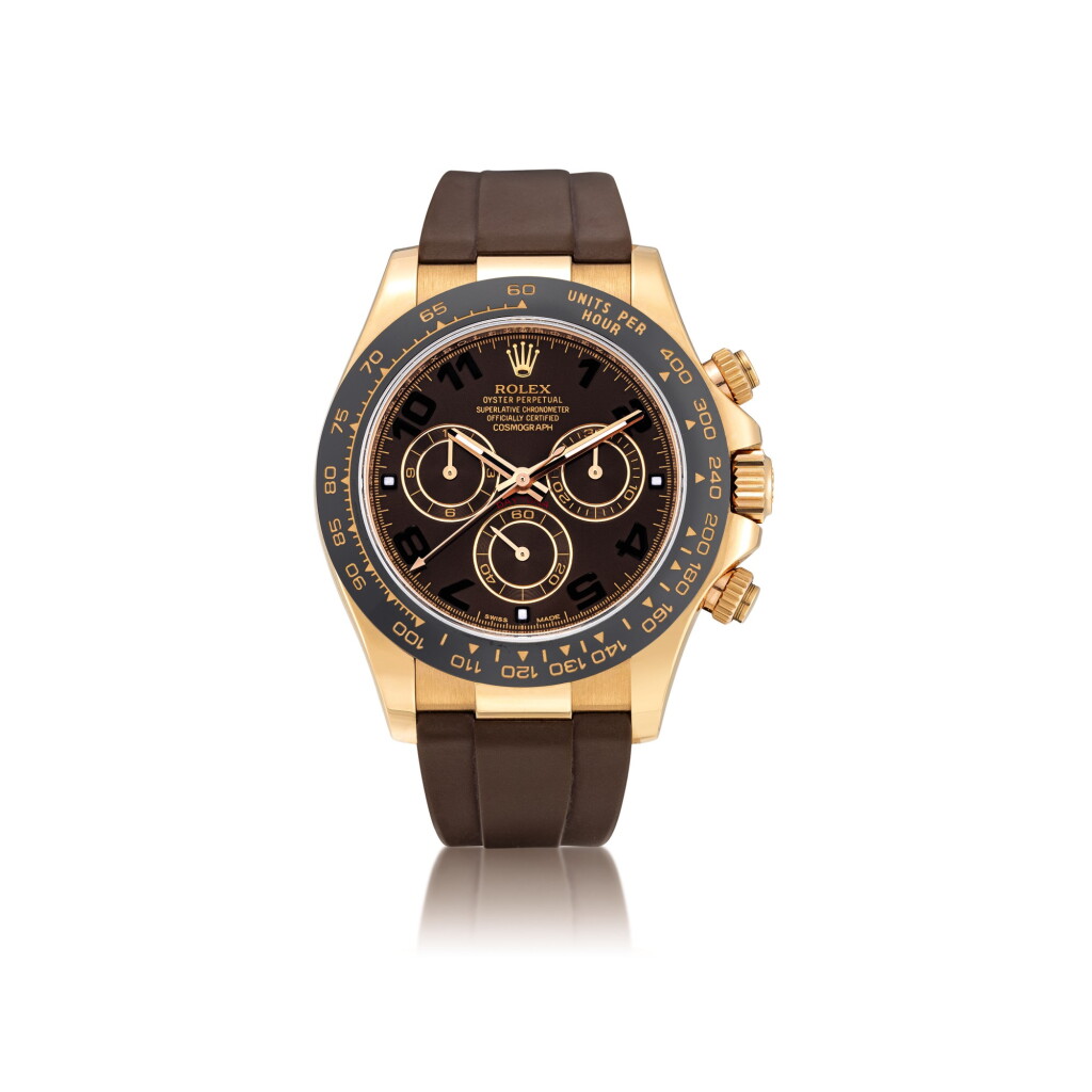 View full screen - View 1 of Lot 2010. Rolex | Cosmograph Daytona, Reference 116515LN, An Everose gold chronograph wristwatch, Circa 2015 | 勞力士 | Cosmograph Daytona 型號116515LN 永恆玫瑰金計時腕錶,約2015年製.