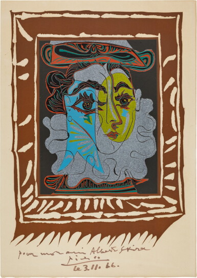 View full screen - View 1 of Lot 1. La Femme au Chapeau (Bloch 1145; Baer 1323; Picasso Project L-144).