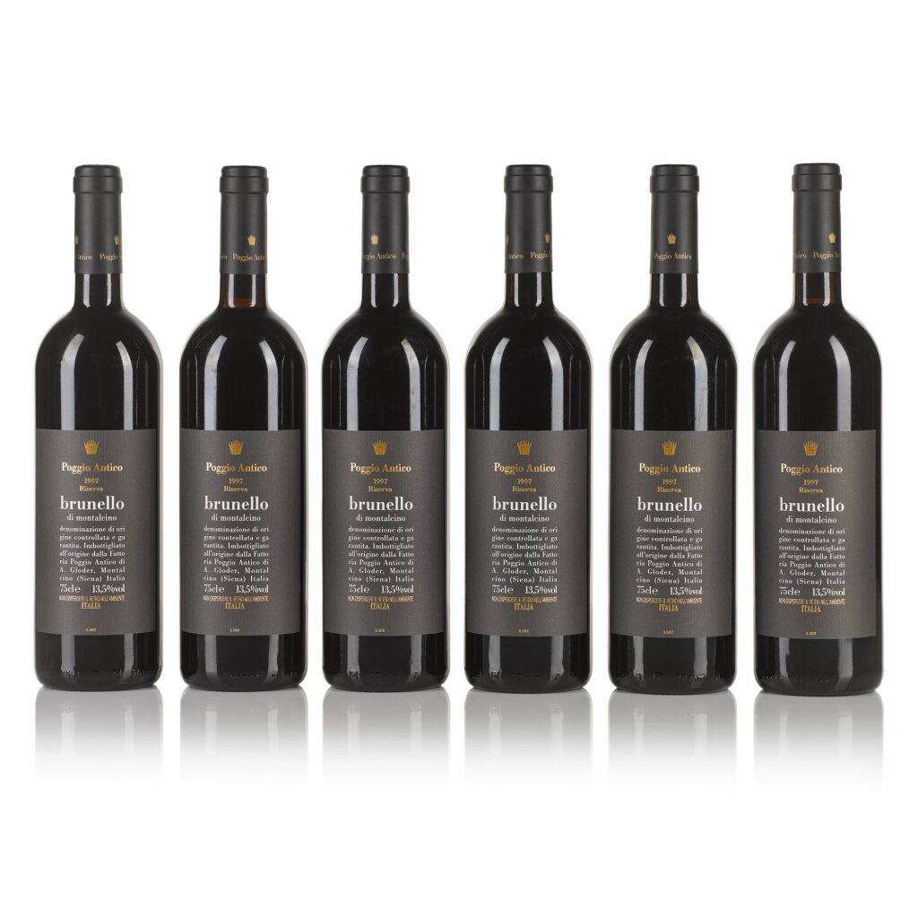 View full screen - View 1 of Lot 872. Brunello di Montalcino, Riserva 1997 Poggio Antico (24 BT).