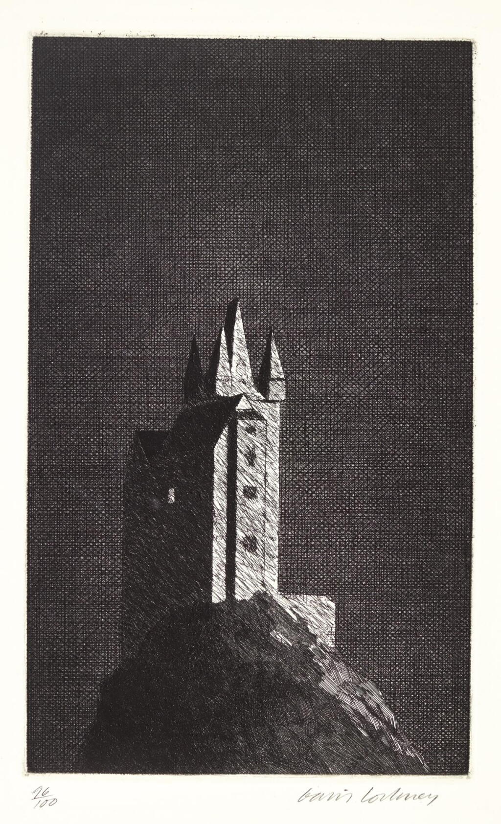 View full screen - View 1 of Lot 43. DAVID HOCKNEY, R.A. | THE HAUNTED CASTLE (S.A.C. 92; MCA TOKYO 89).