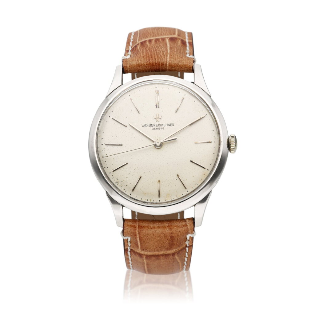 View full screen - View 1 of Lot 150. Reference 6292 | A platinum wristwatch, Circa 1970.