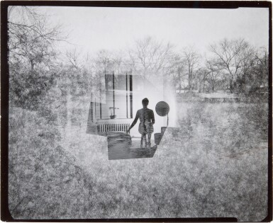 View full screen - View 1 of Lot 38. HARRY CALLAHAN | 'DOUBLE EXPOSURE (WOODS WITH INSET OF ELEANOR)', 1953.