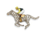 Diamond and Enamel Brooch, Early 20th Century | 鑽石 配 琺瑯彩 胸針, 20世紀初
