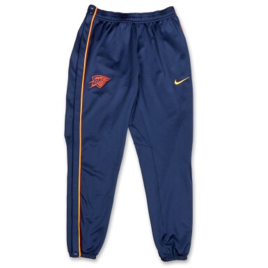 View full screen - View 1 of Lot 122. Jalen Williams Oklahoma City Thunder 2023-2024 Warmup Pants.