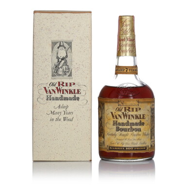 View full screen - View 1 of Lot 1. Old Rip Van Winkle 7 Year Old 107 Proof NV (1 4/5 Quart).