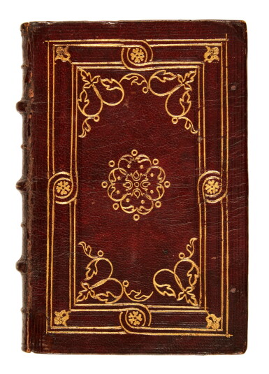 View full screen - View 1 of Lot 1205. Socio, Tractatus de temporibus, et modis, recte purgandi in morbis, Venice, 1550, Venetian brown morocco gilt.