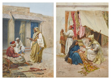 View full screen - View 1 of Lot 121. The Arms Merchant; The Carpet Seller.