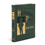 Clemens, Samuel Langhorne | A fine, bright copy of Huckleberry Finn in green cloth