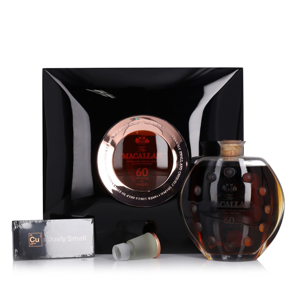 View full screen - View 1 of Lot 2. The Macallan 60 Year Old in Lalique, Six Pillars, Fourth Edition, 53.2 abv NV (1 BT 70cl).