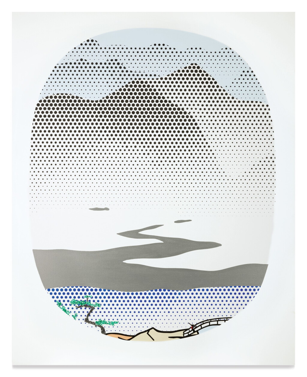 View full screen - View 1 of Lot 34. ROY LICHTENSTEIN | LANDSCAPE WITH SILVER RIVER.