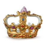 A MEISSEN SMALL TABLE DECORATION IN THE FORM OF A CROWN CIRCA 1750