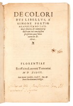 Aristotle, De coloribus libellus, Florence, 1548, contemporary limp vellum