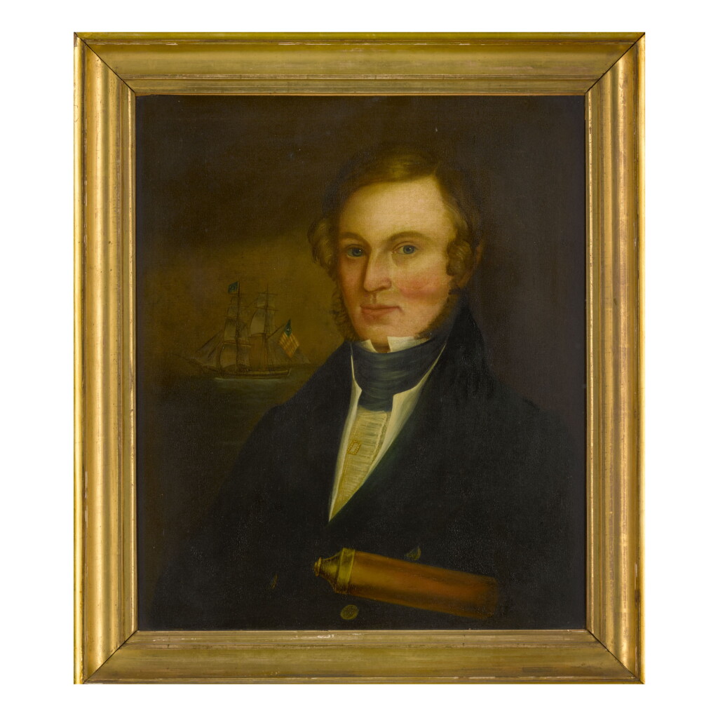 View full screen - View 1 of Lot 1697. AMERICAN SCHOOL, 19TH CENTURY | CAPTAIN ISRAEL SNOW OF ROCKLAND, MAINE.